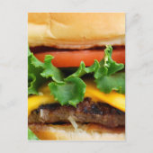 Bacon Cheeseburger Briefkaart (Voorkant)