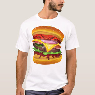 Bacon Cheeseburger met de werken T-shirt
