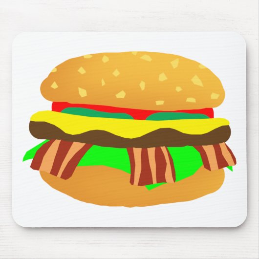 Bacon Cheeseburger Muismat (Voorkant)