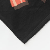 Bacon Christmas Tree Egg Top Shirt _ Funny Rk Love Fleece Deken (Hoek)