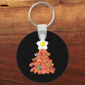 Bacon Christmas Tree Egg Top Shirt _ Funny Rk Love Sleutelhanger (Voorkant)