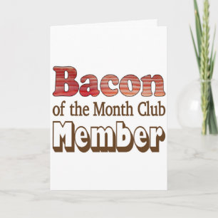 Bacon Club Lid Feestdagen Kaart