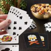 Bacon Crossbones Eggs Skull Pokerkaarten (Insitu)
