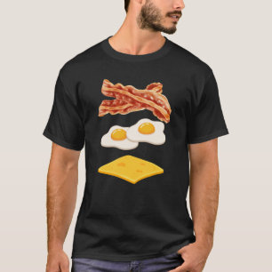 Bacon Ei En Kaas T-shirt Funny Ontbijt