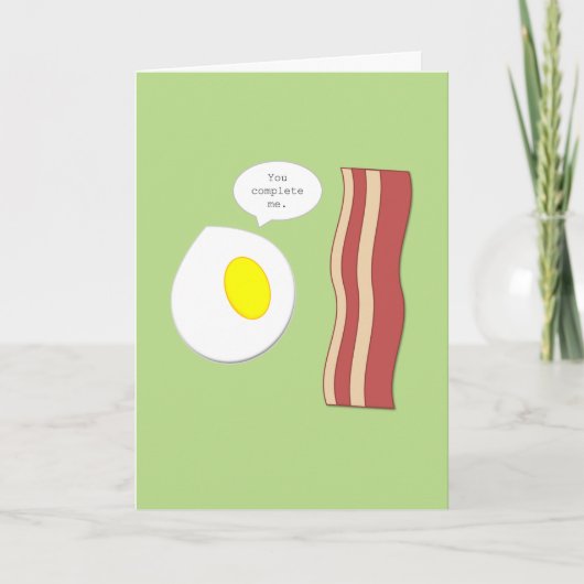 Bacon- en Eggs-Jubileum Kaart (Voorkant)