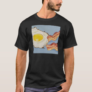 Bacon en ei Ontbijt schilderij T-shirt