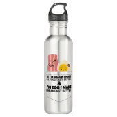 Bacon en ei praten waterfles  (Voorkant)
