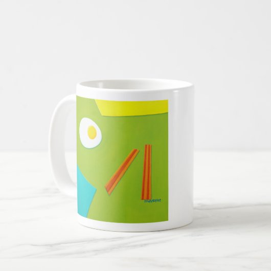 Bacon- en eierbeker koffiemok (Voorkant links)