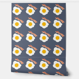 Bacon en eieren behang