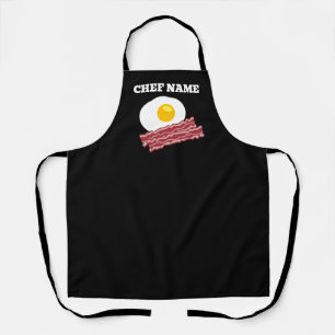 Bacon en eieren ontbijt op maat keuken schort