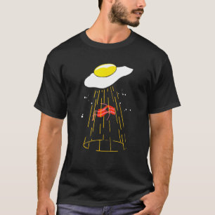 Bacon en eieren van Alien Abduction Egg Crispy Bre T-shirt