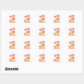 Bacon en Pancakes Ronde Sticker (Vel)