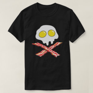 BACON ET OEUFS BONES COOL DE PEAU T-shirt SPOOF