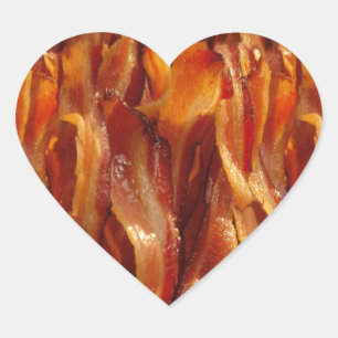 Bacon Field Yummy Pattern Decor Hart Sticker