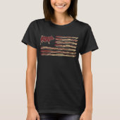 Bacon Flag Pig  T-Shirt (Voorkant)