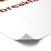 Bacon for Breakfast, Lunch en Dinner Poster (Hoek)