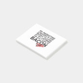 Bacon Funny Real Estate Quote Post-it® Notes (Schuin)