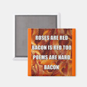 Bacon Gedicht Grappige Koelkast Magnet Magneet (Voorkant / Achterkant)