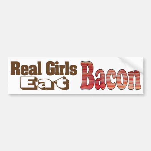 Bacon Girls Bumper Sticker (Devant)