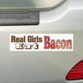 Bacon Girls Bumpersticker (Op auto)
