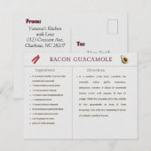 Bacon Guacamole Thanksgiving Recept Kaart (Voorkant / Achterkant)