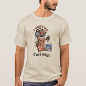Bacon Ham Radio Operator T-shirt Customisez-Le! (Devant)
