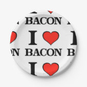 Bacon Heart Papieren Bordje (Voorkant)