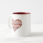 Bacon Hearted Tweekleurige Koffiemok (Voorkant links)