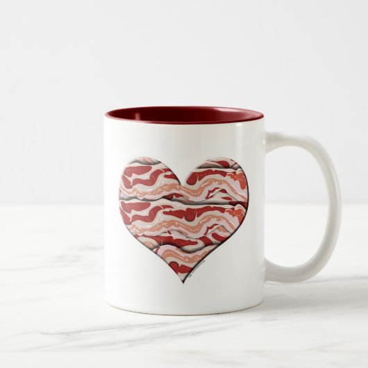 Bacon Hearted Tweekleurige Koffiemok (Rechts)