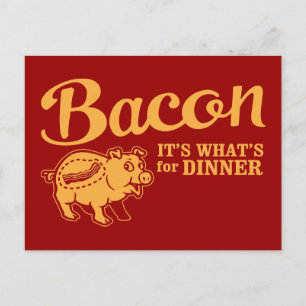 bacon - het is wat voor eten briefkaart