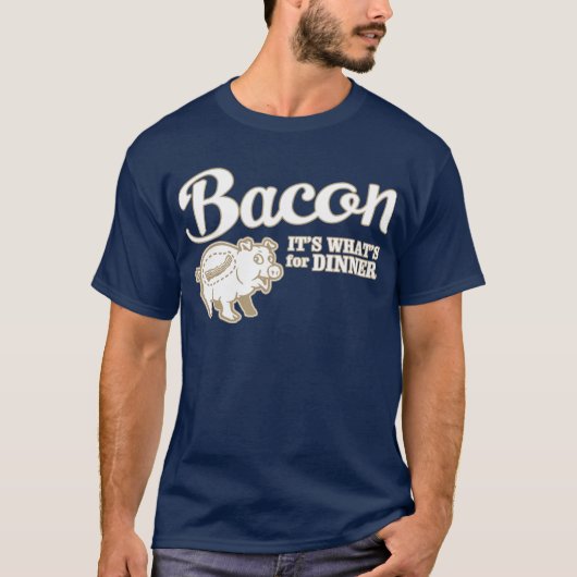 bacon - het is wat voor eten t-shirt (Voorkant)