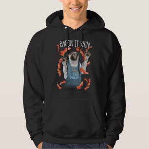 Bacon Het Regent Pug Grappige Grafische Hoodie