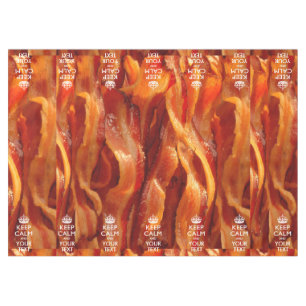 Bacon houdt kalm en heeft Jouw tekst Tafelkleed
