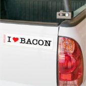 Bacon I Love Bumpersticker (Op Truck)