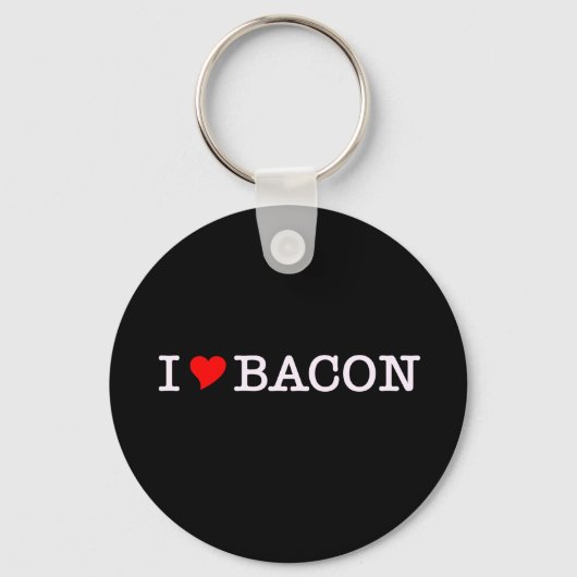 Bacon I Love Sleutelhanger (Voorkant)