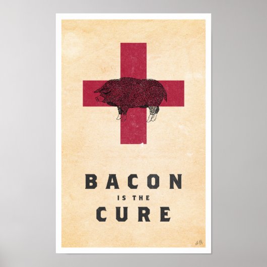 Bacon is de Cure Poster (Voorkant)