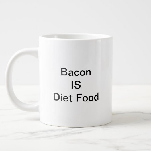 Bacon IS Diet Food Mug (20oz) (Gauche)