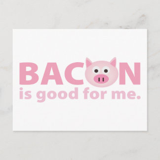 Bacon is goed voor mij briefkaart