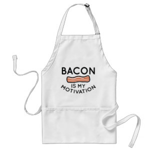 Bacon is mijn motivatie standaard schort