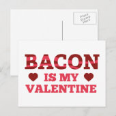 Bacon is mijn Valentijn Feestdagenkaart (Voorkant / Achterkant)