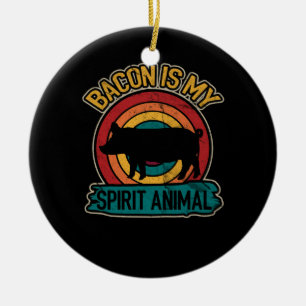 Bacon Is My Spirit Animal Bacon Lover Grilling Keramisch Ornament