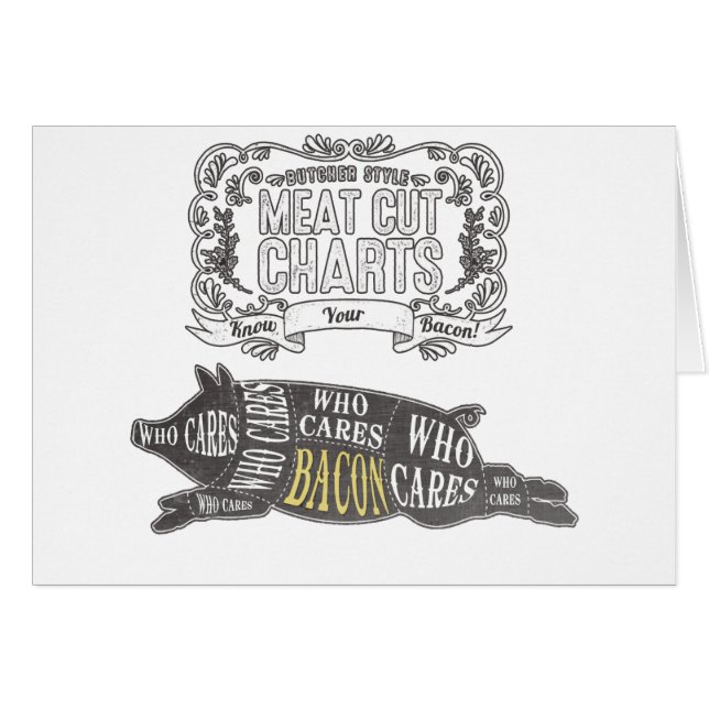 BACON kent je delen vlees (Voorkant Horizontaal)