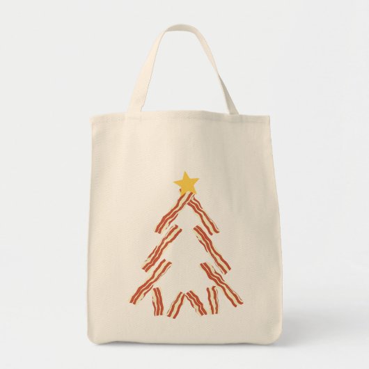 Bacon kerstboom tote bag (Voorkant)
