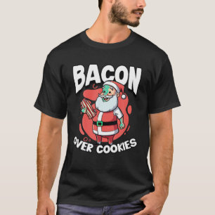 Bacon Kerstmis Sinterklaas Vlees Liefhebber Kerstm T-shirt