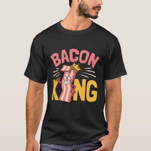 Bacon King Lover Mannen T-shirt (Voorkant)