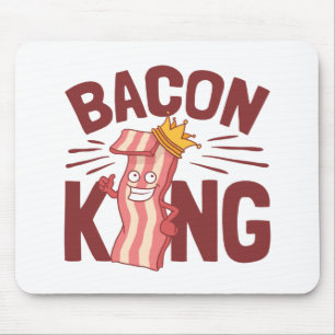 Bacon King Meat Lover Gifts for Men Boy Muismat