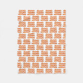 Bacon (klein) fleece deken (Voorkant)