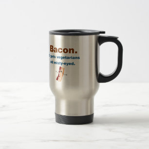 Bacon krijgt vegetariërs met een slechte ogen reisbeker