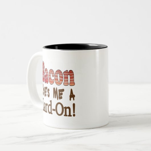 Bacon Lard Tweekleurige Koffiemok (Voorkant links)