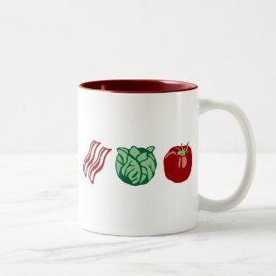 Bacon Lettuce & Tomato - De BLT! Tweekleurige Koffiemok